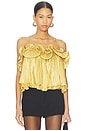 view 1 of 5 Aleena Top in Gold