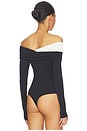 view 4 of 5 Courtney Bodysuit in Black & White