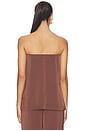 view 3 of 4 Alette Top in Chocolate Brown
