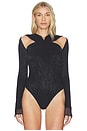 view 2 of 6 Edie Bodysuit in Black Metallic