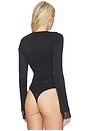 view 4 of 6 Edie Bodysuit in Black Metallic