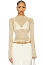 view 1 of 6 Edie Top in Gold Metallic