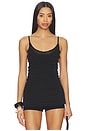 view 1 of 4 Oliviyah Wavy Knit Tank in Black