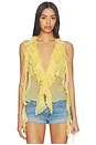 view 1 of 4 Ila Sheer Top in Butter Yellow