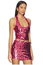 view 2 of 5 Mia Embellished Top in Hot Pink Sequin