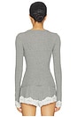 view 3 of 4 Melow Top in Heather Grey