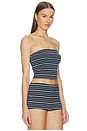 view 2 of 5 Cait Top in Blue Stripe
