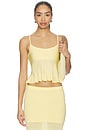 view 1 of 4 Delia Knit Tank in Light Yellow