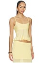view 2 of 4 Delia Knit Tank in Light Yellow