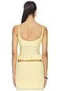 view 3 of 4 Delia Knit Tank in Light Yellow