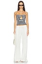 view 4 of 4 Ebony Stripe Knit Tube Top in Navy Multi