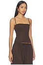 view 2 of 4 Ofelia Top in Chocolate Brown
