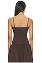 view 3 of 4 Ofelia Top in Chocolate Brown