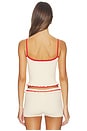 view 3 of 5 Felina Cherry Embroidered Tank in Cream Multi