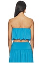 view 3 of 4 Justine Top in Cerulean Blue