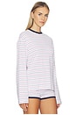 view 2 of 5 Aldea Top in Red & Navy Stripe
