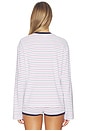 view 3 of 5 Aldea Top in Red & Navy Stripe