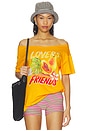view 1 of 5 T-SHIRT TAHITI in Tangerine Orange