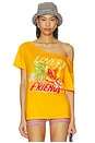 view 2 of 5 T-SHIRT TAHITI in Tangerine Orange