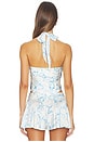 view 3 of 4 Alana Top in Blue Floral Print