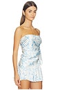 view 2 of 6 Alva Scarf Top in Blue Floral Print