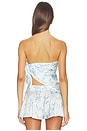 view 4 of 6 Alva Scarf Top in Blue Floral Print