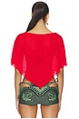 view 3 of 4 Fayette Top in Cherry Red