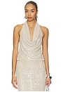 view 1 of 5 Clara Sequin Top in Nude Sequin