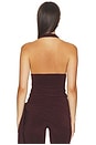 view 3 of 4 Carmela Top in Chocolate Brown