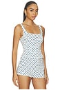view 2 of 5 Lucia Top in White Polka Dot