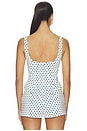 view 3 of 5 Lucia Top in White Polka Dot