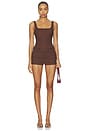 view 4 of 4 Lucia Top in Chocolate Brown