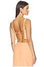 view 3 of 4 Silvia Top in Sunset Orange