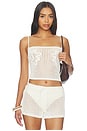view 1 of 4 Malu Pointelle Tank Top in Ivory