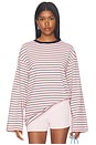 view 1 of 5 Collins Top in Pink Stripe Multi