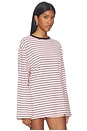 view 2 of 5 Collins Top in Pink Stripe Multi