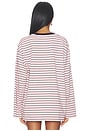 view 4 of 5 Collins Top in Pink Stripe Multi
