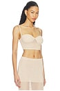 view 2 of 4 Emmalee Pointelle Bralette in Cream