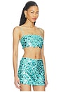 view 2 of 5 Kiki Top in Aqua Blue