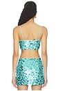 view 3 of 5 Kiki Top in Aqua Blue