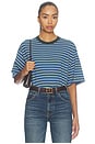 view 1 of 5 Dana Tee in Blue Stripe