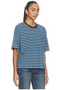 view 2 of 5 Dana Tee in Blue Stripe