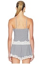 view 3 of 5 Remi Tank Top in Navy & White Stripe