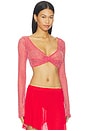 view 2 of 5 Rosario Top in Cherry Red