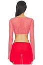 view 3 of 5 Rosario Top in Cherry Red