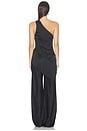 view 4 of 4 Olivia Satin Fringe Top in Black