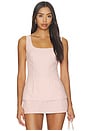 view 1 of 5 Rhodes Striped Linen Top in Pink Multi Stripe