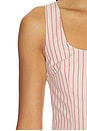 view 5 of 5 Rhodes Striped Linen Top in Pink Multi Stripe