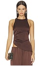view 1 of 4 Maria Top in Chocolate Brown