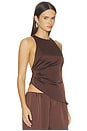 view 2 of 4 Maria Top in Chocolate Brown